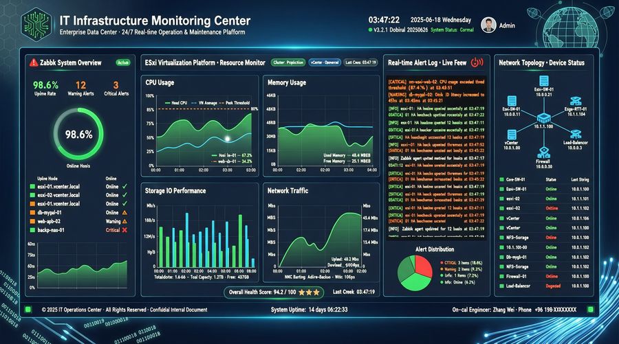 ESXi 7.0 接入 Zabbix 7.0 完整配置指南(SNMP v2c)