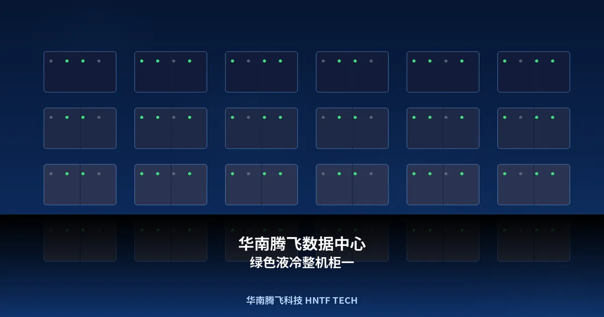 华南腾飞数据中心绿色液冷整机柜一体化集成解决方案