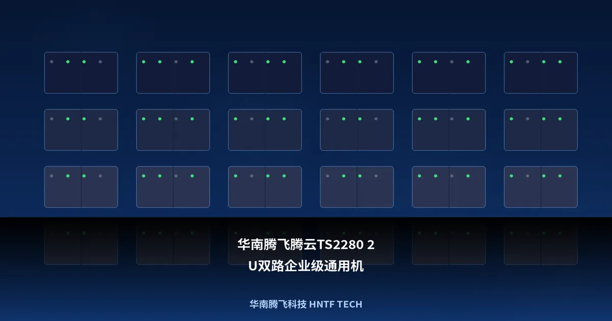 华南腾飞腾云TS2280 2U双路企业级通用机架服务器