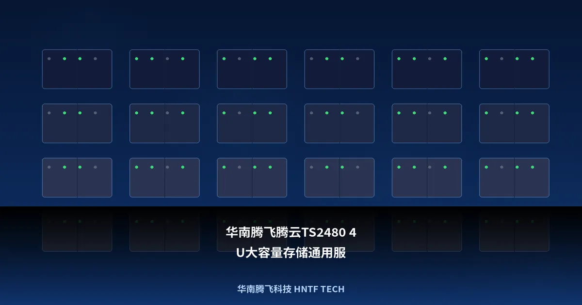 华南腾飞腾云TS2480 4U大容量存储通用服务器