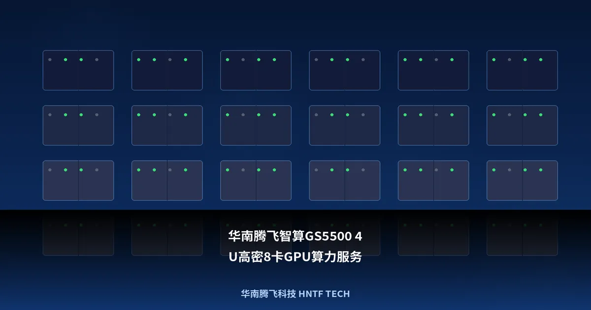 华南腾飞智算GS5500 4U高密8卡GPU算力服务器