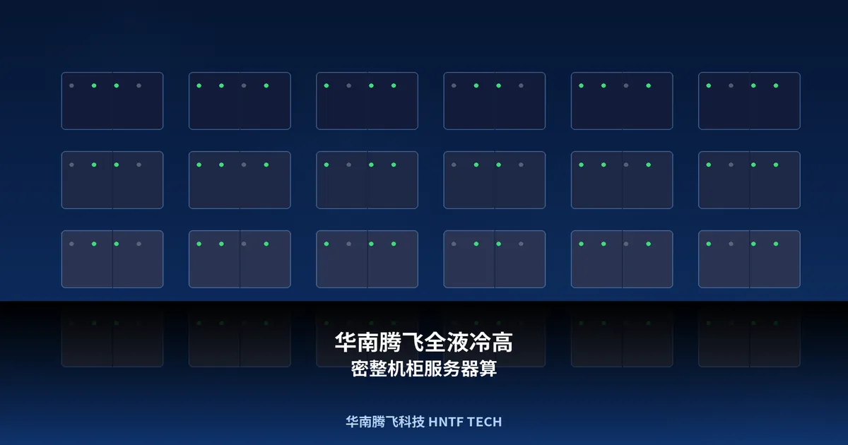 华南腾飞全液冷高密整机柜服务器算力中心