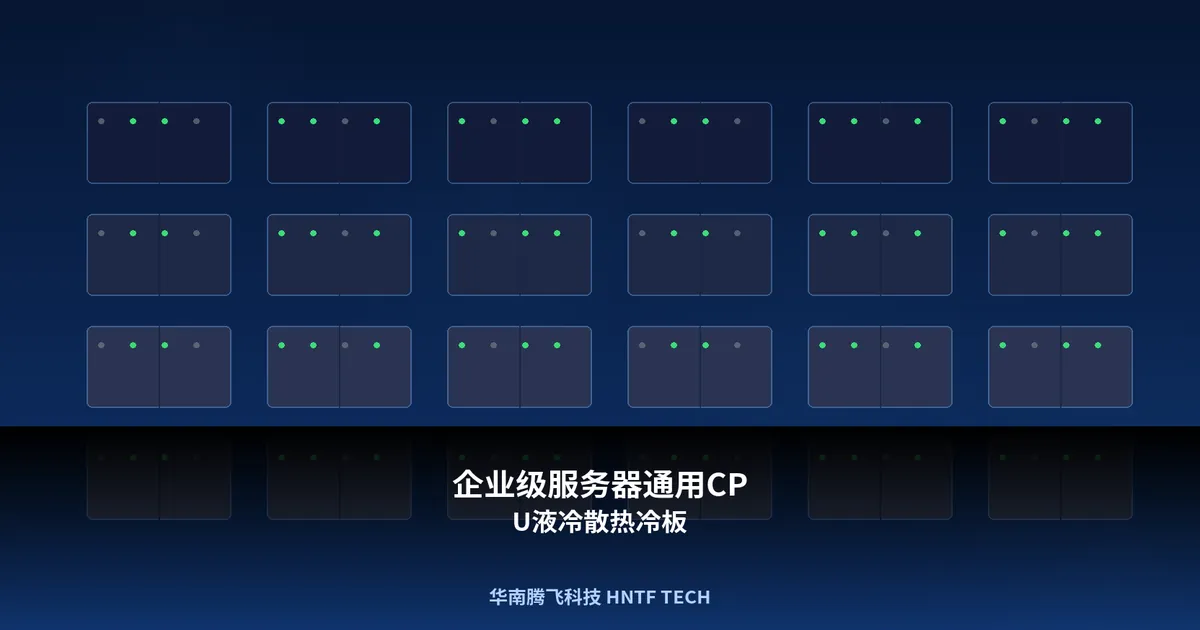 企业级服务器通用CPU液冷散热冷板