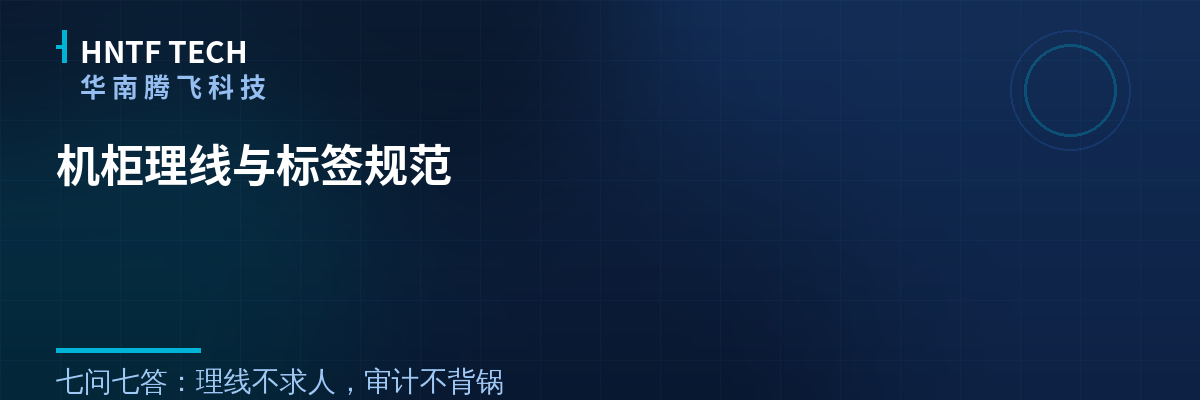 机柜理线与标签规范
