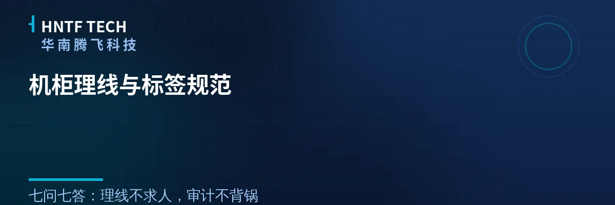 机柜理线与标签规范